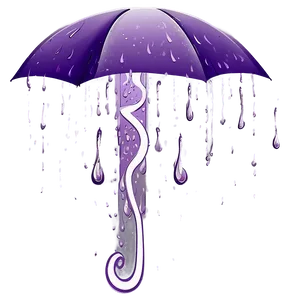 Light Purple Rain Ambiance Png Ual10 PNG Image