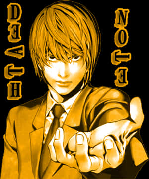 Light Yagami Death Note Anime Art PNG image with transparent background