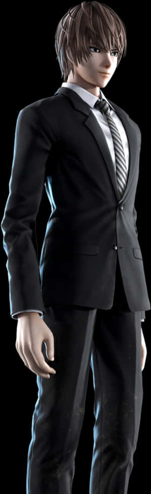 Light Yagami Death Note Character PNG image with transparent background