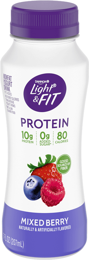 Light And Fit Yogurt Protein Drink, HD Png Download PNG with transparent background
