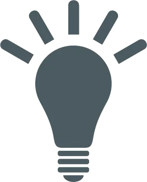 Lightbulb Idea Icon PNG Image