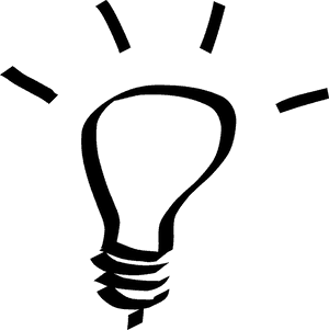 Idea, Bright, Shine, Light Bulb, Imagination - Idea Black And White, HD Png Download PNG image with transparent background