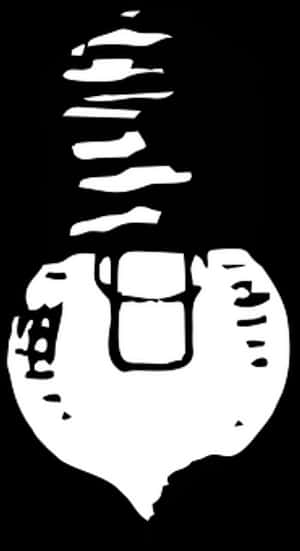 Lightbulb Illusion Art PNG image with transparent background