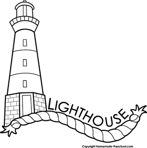 Png Library Library Images Clip Art Hatenylo Com - White And Black Lighthouse PNG image with transparent background