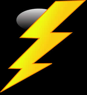 Lightning Bolt Icon Black Background PNG image with transparent background