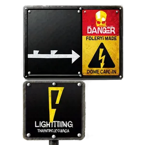 Lightning Danger Sign Png Nor87 PNG Image