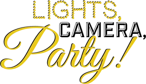 Lights Camera Party Event Graphic PNG Image