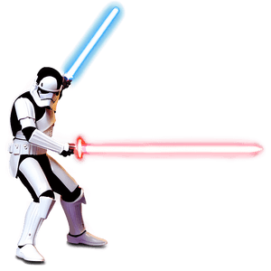 Lightsaber Fight Stance PNG gdg PNG image with transparent background