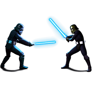Lightsaber Fight Stance PNG qsj PNG image with transparent background