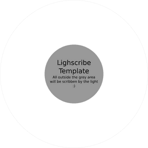 Lightscribe D V D Template PNG image with transparent background