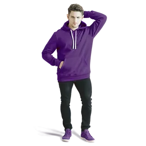 Lightweight Purple Hoodie Sketch Png Uvc PNG Image