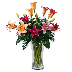 Lilies And Roses Png Rlc PNG Image