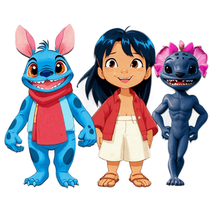 Lilo and Stitch Characters PNG rbm PNG with transparent background