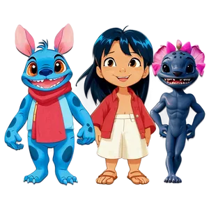 Lilo And Stitch Characters Png Rbm PNG Image