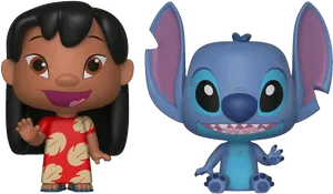 Liloand Stitch Toy Figures PNG Image