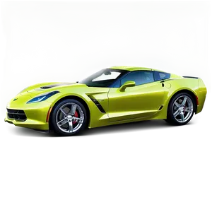 Lime Green Corvette Png 06252024 PNG Image