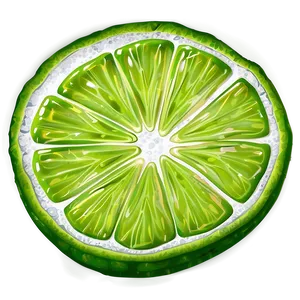 Lime Slice Graphic Png Dtm54 PNG Image