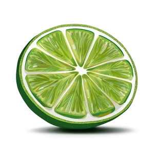 Lime Slice Illustration Png Ajh6 PNG Image