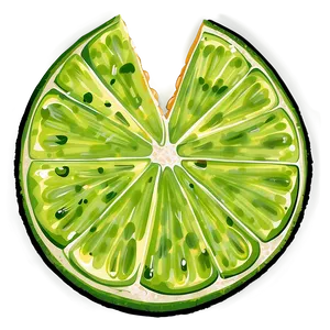 Lime Slice Illustration Png Drd PNG Image