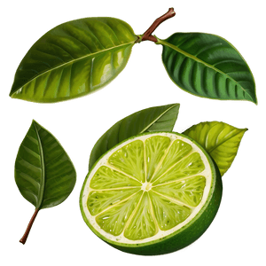 Lime with Leaf PNG 05242024 PNG image with transparent background