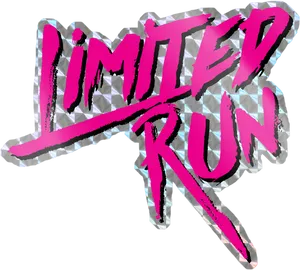 Limited Run Text Graphic PNG Image