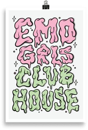 Lindsey Rem Emo Girls Club House Poster, HD Png Download PNG image with transparent background