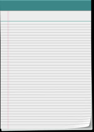 Lined Notebook Paper Vector PNG image with transparent background
