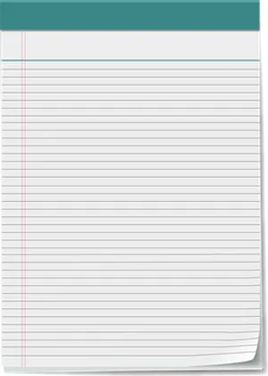 Lined Notebook Paper Vector PNG Image