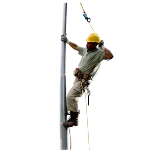 Lineman Pole Climbing Gear Png 06282024 PNG Image