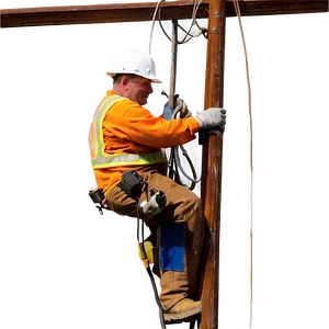 Lineman Working Conditions Png Qns PNG Image