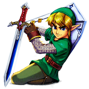Link with Master Sword PNG vxv PNG