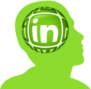 Linked In Brain Concept PNG Image