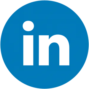 Linked In Logo Blue Background PNG Image