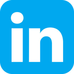 Linked In Logo Blue Background PNG Image