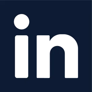 Linked In Logo Dark Background PNG Image