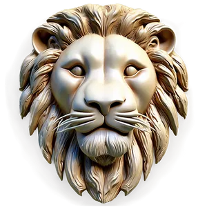 Lion Face Carving Png Etk PNG Image