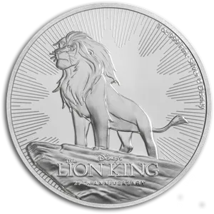 Lion King25th Anniversary Coin PNG Image