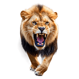Lion Roaring PNG 06112024 PNG