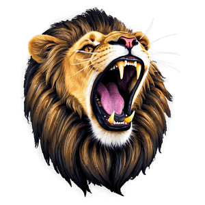 Lion Roaring PNG vmy PNG