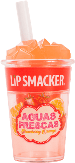 Lip Smacker Aguas Frescas Strawberry Orange Cup PNG