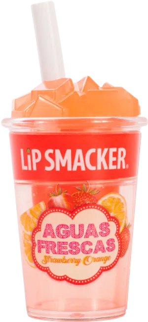 Lip Smacker Aguas Frescas Strawberry Orange Cup PNG Image