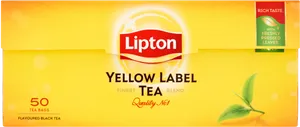 Lipton Yellow Label Tea Box PNG Image