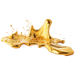 Liquid Gold Splash Effect PNG 06282024 PNG