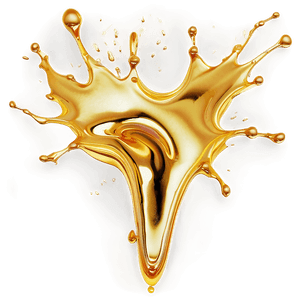 Liquid Gold Splash Effect PNG 94 PNG