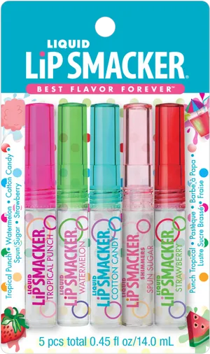 Liquid Lip Smacker Set Packaging PNG Image