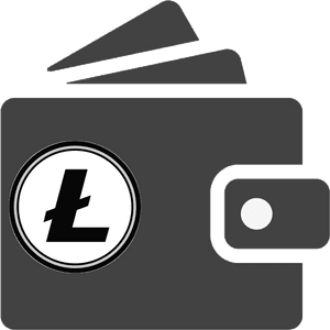 Litecoin Digital Wallet Icon PNG image with transparent background