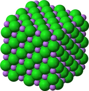 Lithium Crystal Structure3 D Model PNG Image