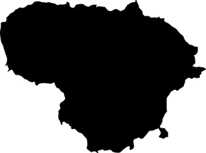 Lithuania Silhouette Outline PNG Image