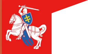 Lithuanian State Flag Knight Vytis PNG Image