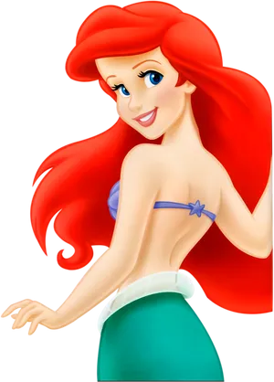 Little Mermaid Ariel Character Illustration PNG Image